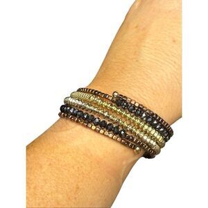 Anthropologie multi color wrap bracelet